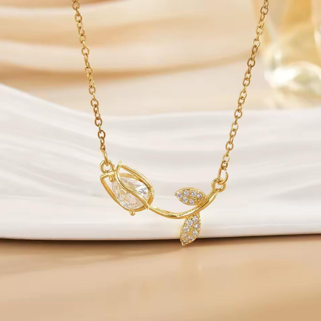 Collar Tulipán Blanco🌷