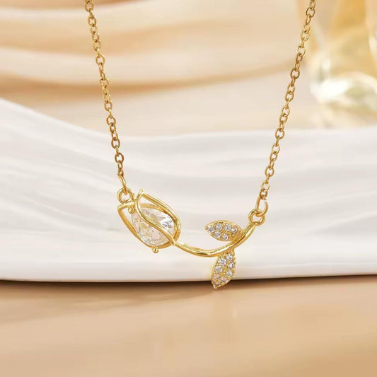 Collar Tulipán Blanco🌷
