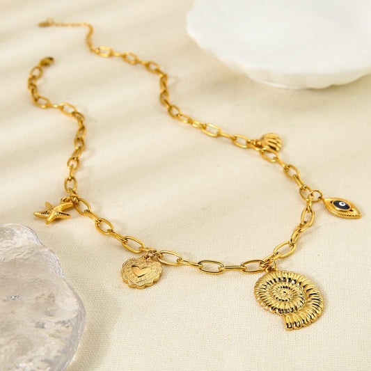 Collar Caracol Dorado