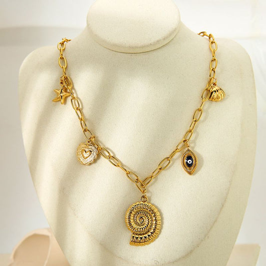 Collar Caracol Dorado