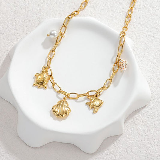 Collar Conchita y Pez