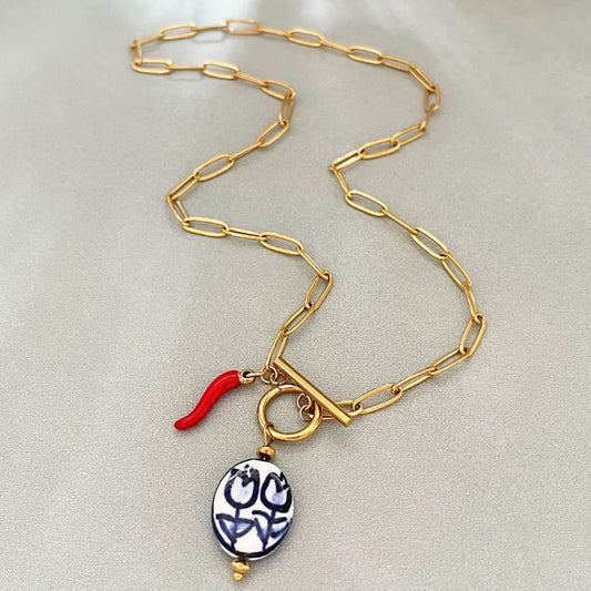 Collar Plaquita de Talavera