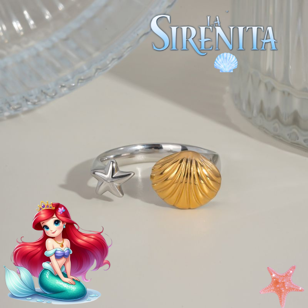Anillo Inspirado en Ariel 🧜🏻🌊❤️