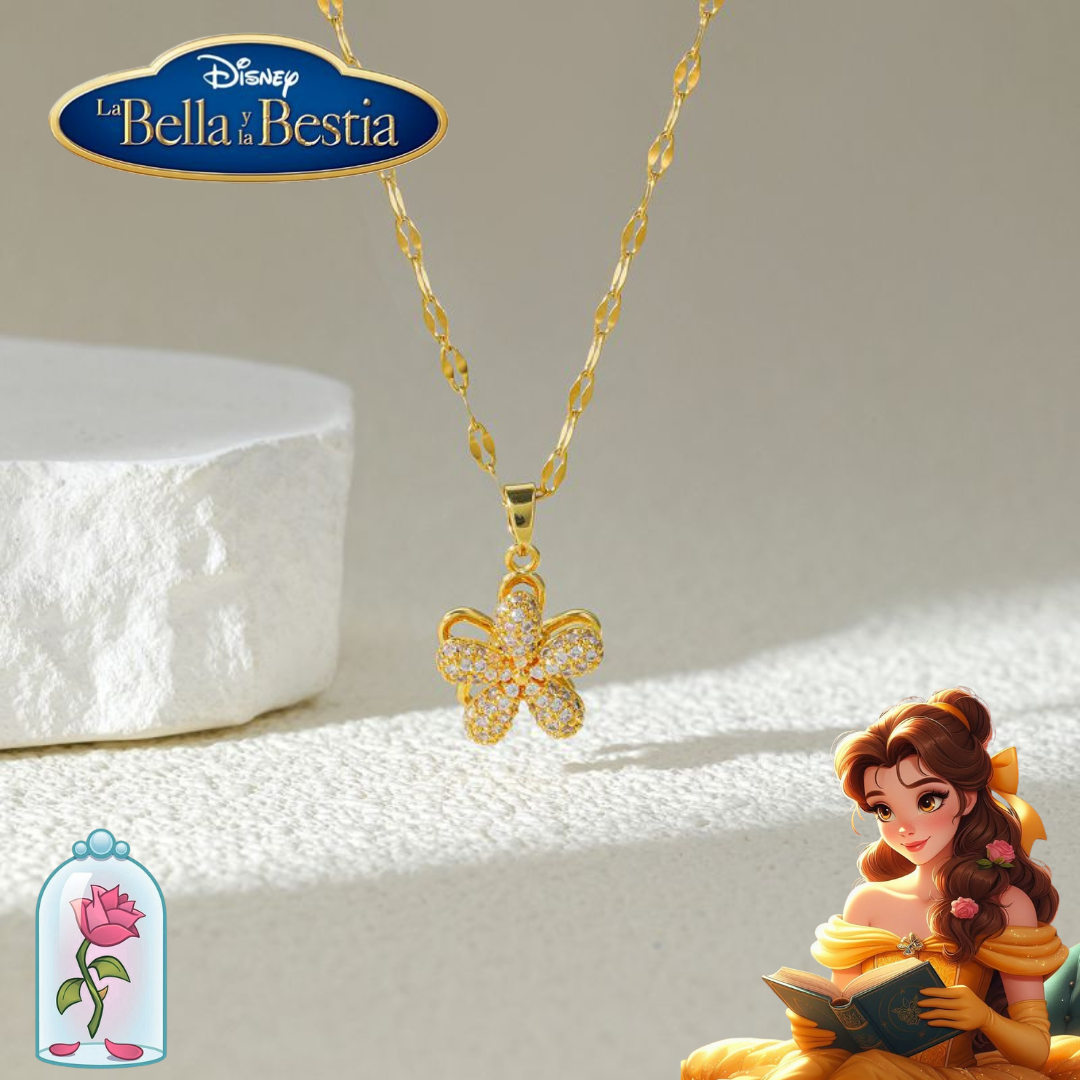 Collar Flor Dorada de Bella