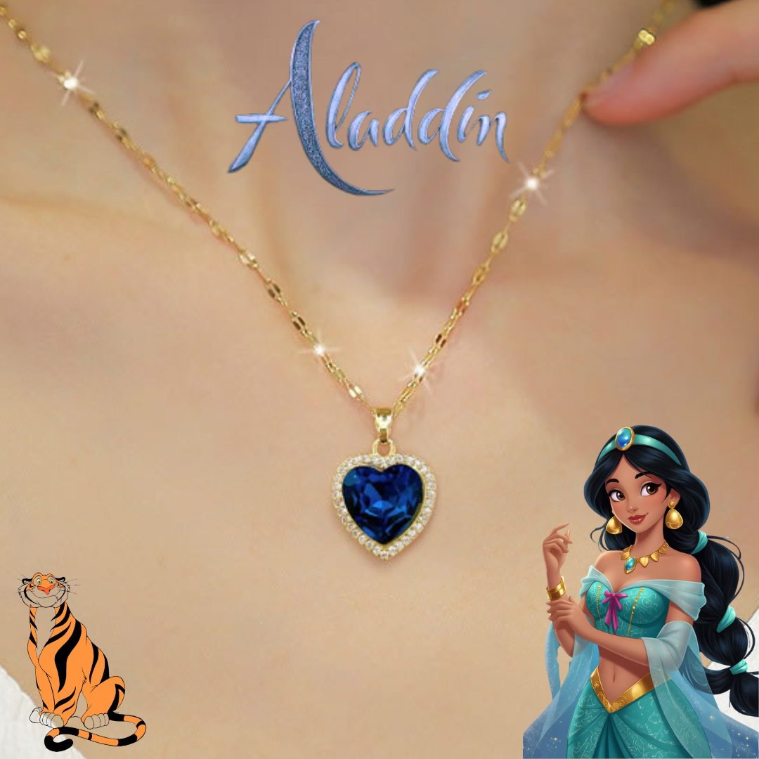 Collar Corazón Inspirado en la Princesa Jazmín