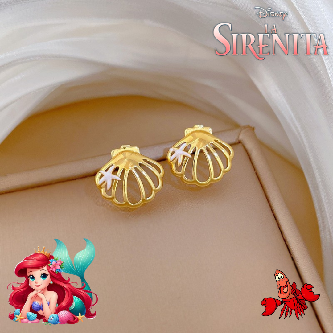 Arete Inspirados en la Princesa Ariel