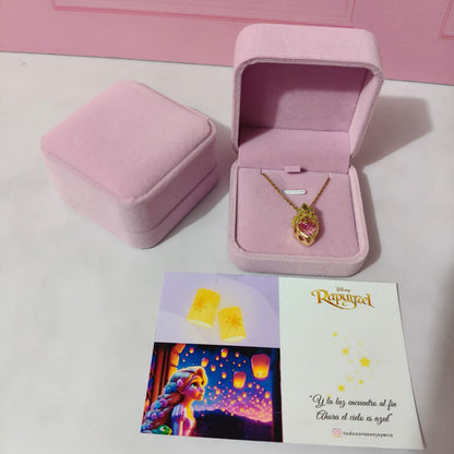 Estuche Terciopelo Rosa Collares