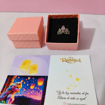 Cajita para Anillos Cuadrada Rosa