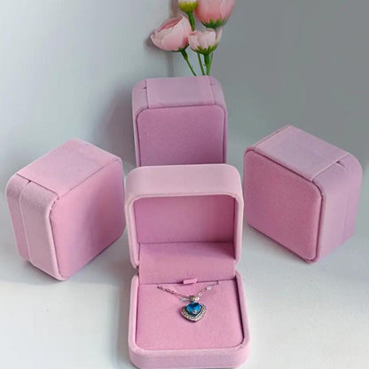 Estuche Terciopelo Rosa Collares