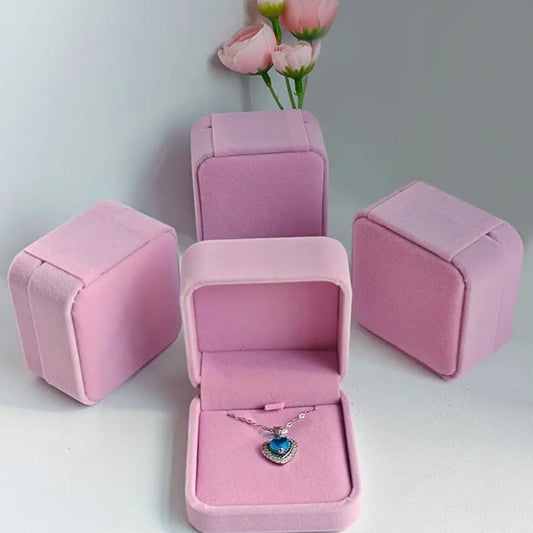 Estuche Terciopelo Rosa Collares