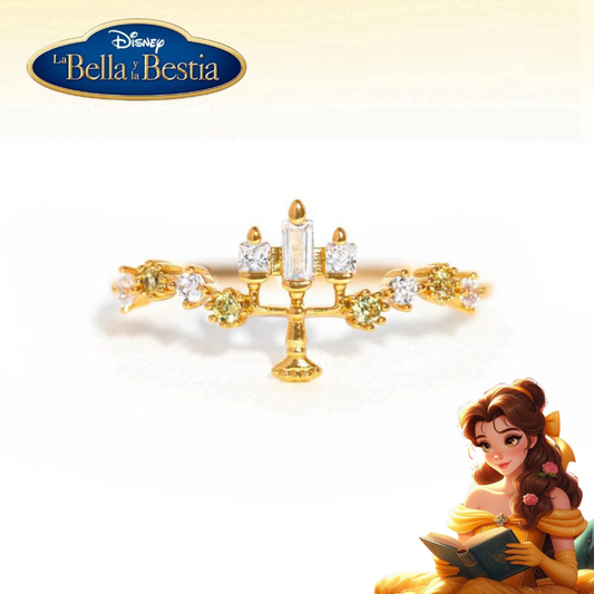 Anillo inspirado en Lumiere de Bella