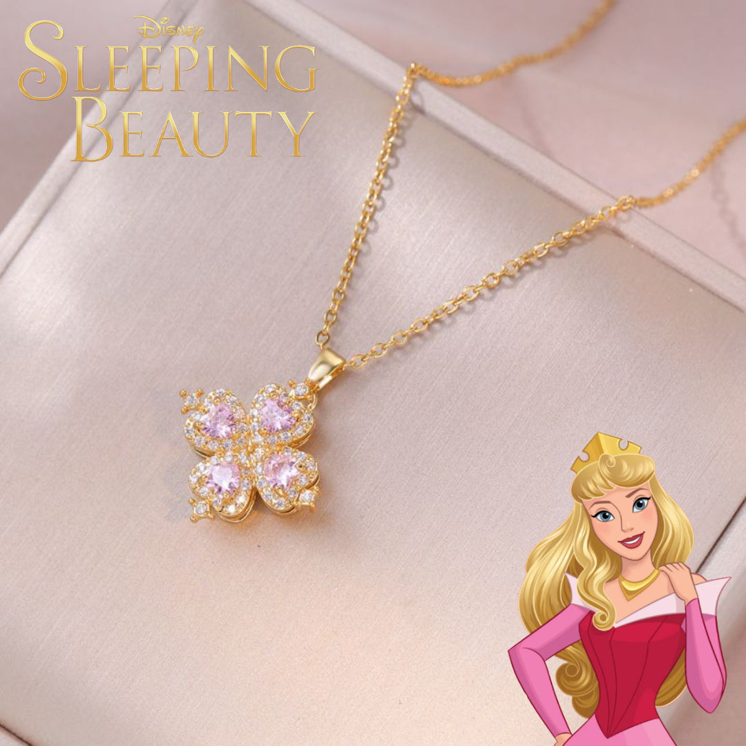 Collar Rosa Inspirado en Aurora🌷