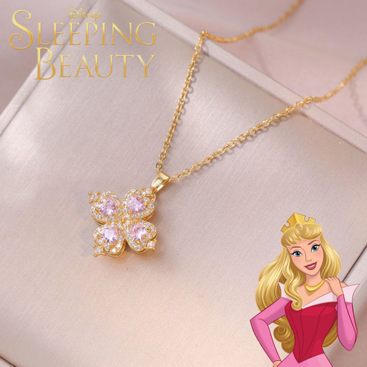 Collar Rosa Inspirado en Aurora🌷