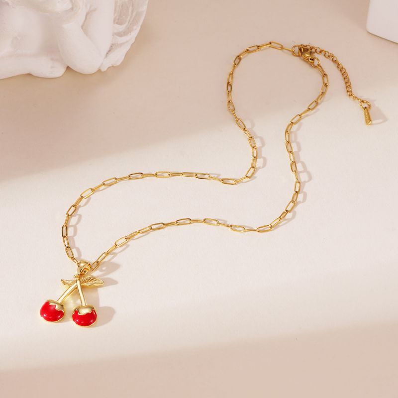 Collar Cherry Dorado