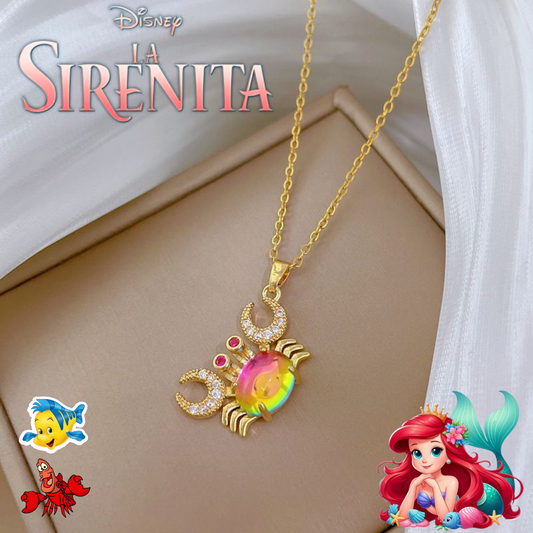 Collar Sebastián de la Sirenita