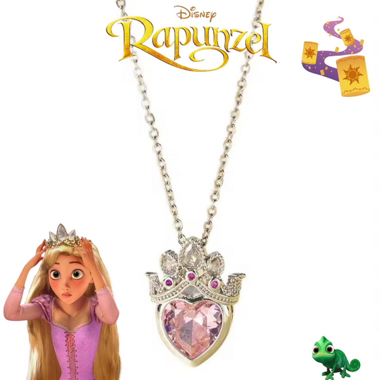 Collar Corona Rapunzel Plateado