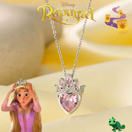 Collar Corona Rapunzel Plateado