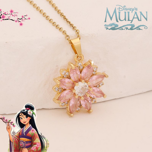 Collar Mulán Flor Rosa