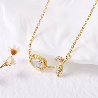 Collar Tulipán Blanco🌷