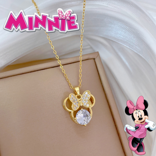 Collar Carita Blanca Inspirado en Minnie