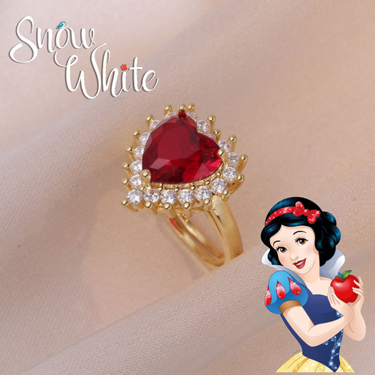 Anillo Corazón Blanca Nieves