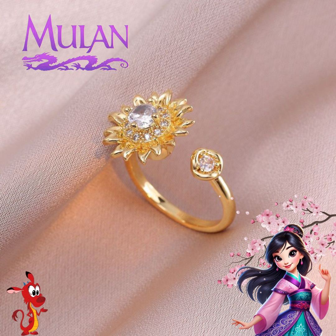 Anillo Giratorio Inspirado en Mulan