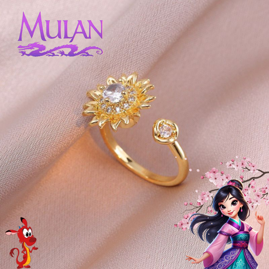 Anillo Giratorio Inspirado en Mulan