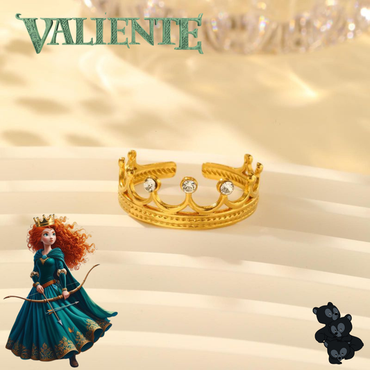 Anillo Corona Inspirado en Merida🏹💚🐻