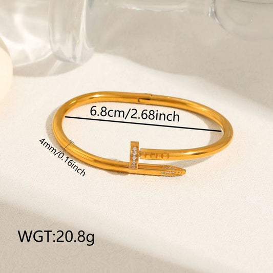 Pulsera Clavo con Piedritas