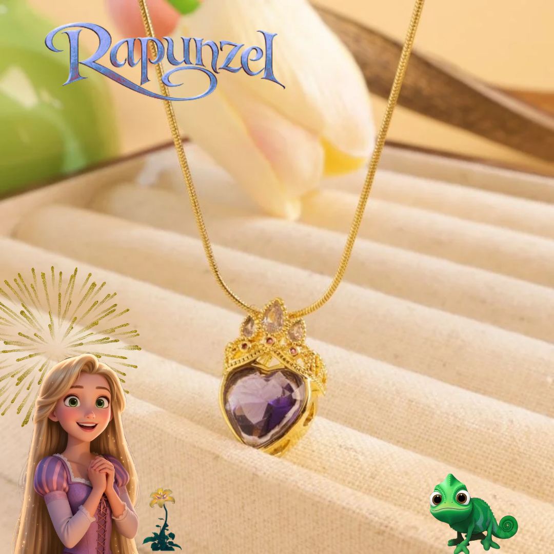 Collar Cordon Rapunzel 🦎👑💜✨